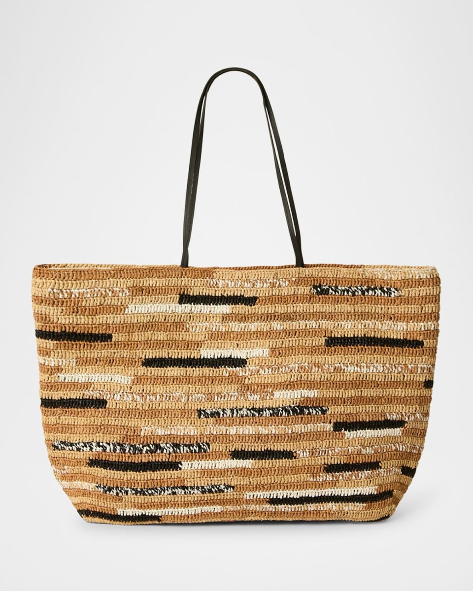 Woven Straw Tote Bag